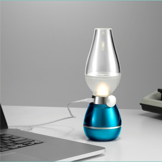 blow control retro kerosene light with usb charger