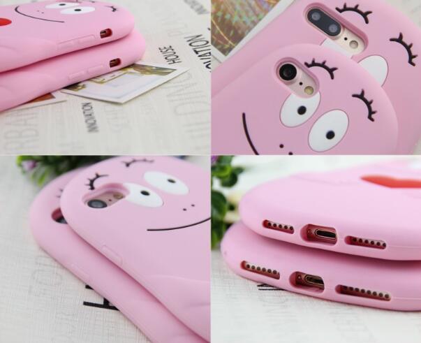 Pour iPhone 7 7Plus Cute Cartoon Caoutchoutée 