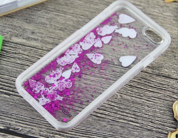 Glitter Stjärnigt Flytande Cell Phone Case för iphone 6