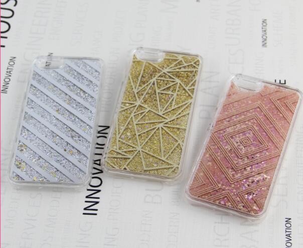 Glitter flytande case för iPhone 6 6S Plus