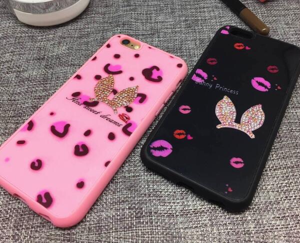  Färgglada Beauty Diamond Bling Gummi Mjukt TPU Jelly Fallet För iPhone6 6 Plus