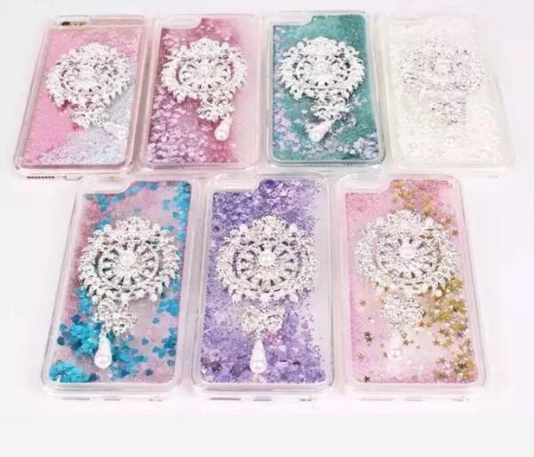 Pearl Liontin TPU PC Case Untuk iPhone 6 Plus