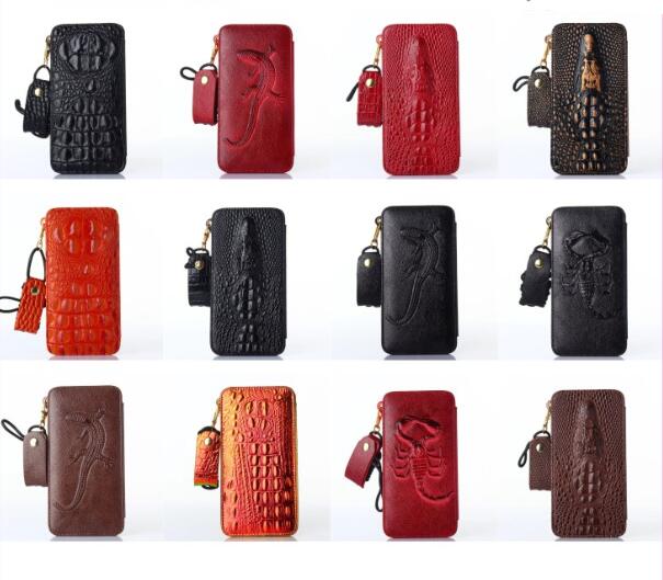 For iPhone 6 Crocodile Wallet Case