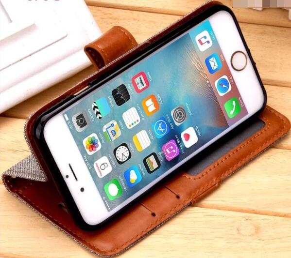 Cuoio Rivestito Cover Rigido Posteriore per iphone6