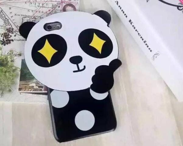 Panda design telefon greu de caz pentru iphone 6 6S Plus