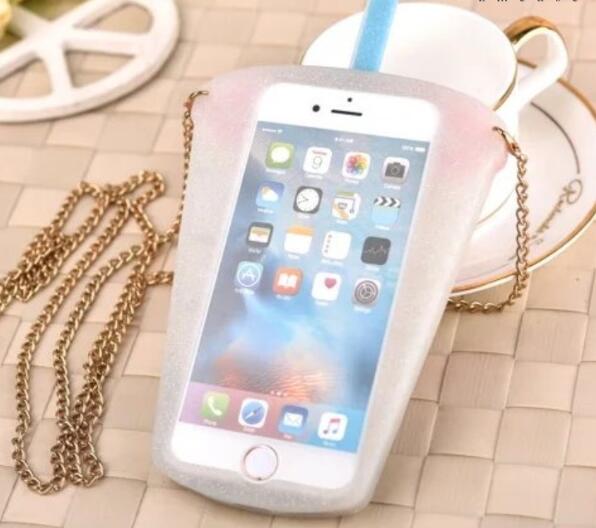 cup silicone mobile phone back cover case for iphone5/6/6s