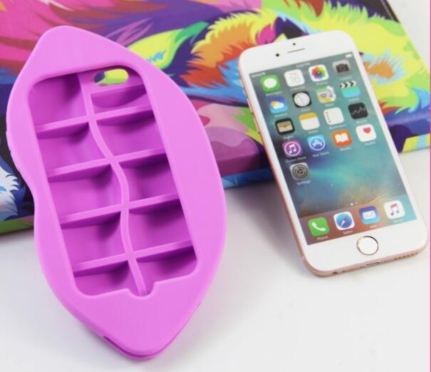 3D Fashion Sexy Bibir Mulut Lembut Silicone Menutupi Kasus untuk iphone6/6s/6plus