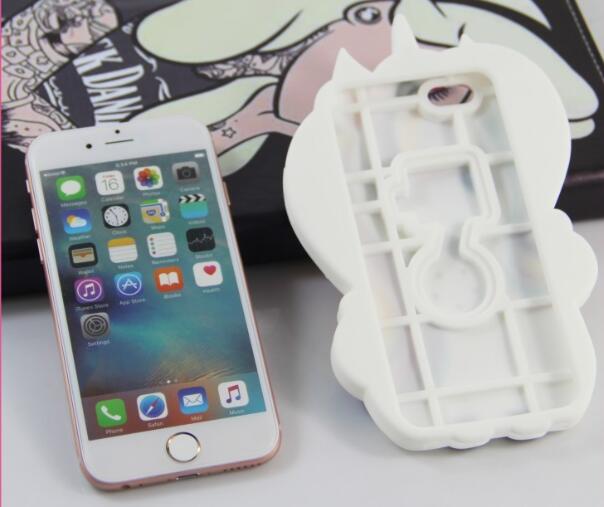 Untuk iPhone 5 kasus silikon 3D unicorn