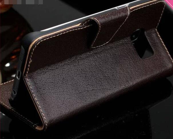 Genuine leather wallet For Galaxy S7