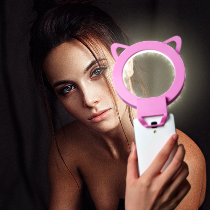 selfie flash lumina pentru smartphone