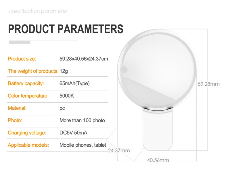  Mini LED Flash Wypełnić Światło Dla iPhone Android