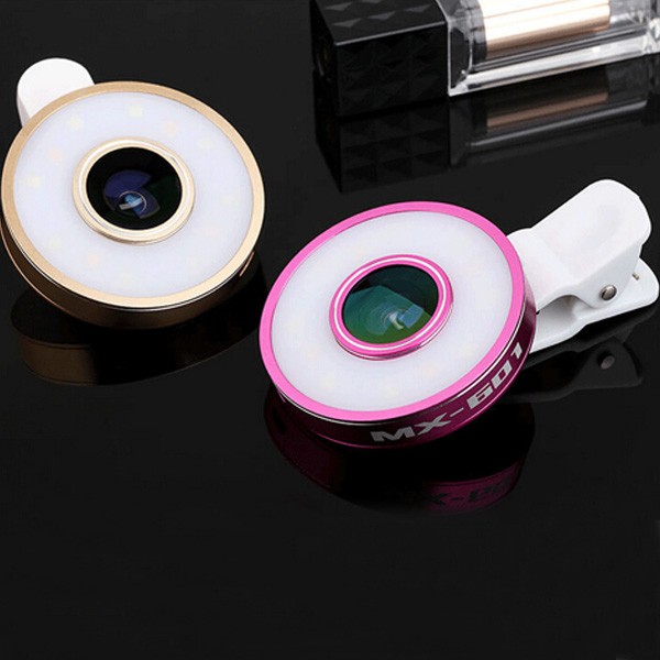 Universal Smartphone 3 in 1 Camera Lens With Selfie Flash Light