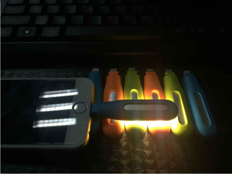 Mini micro-usb Bärbar Selfie Flash Light 16 Lysdioder 