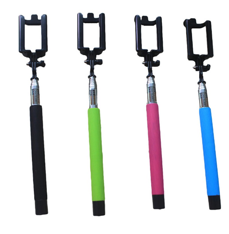  Mini Let Monopod Selfie Stick med Bluetooth Udløserknappen 