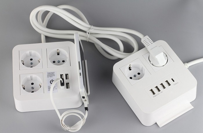 4 puertos USB exsension socket cargador