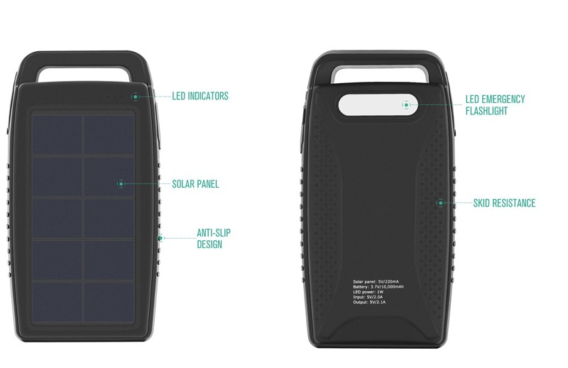 Banco de Energía Solar 8000Mah