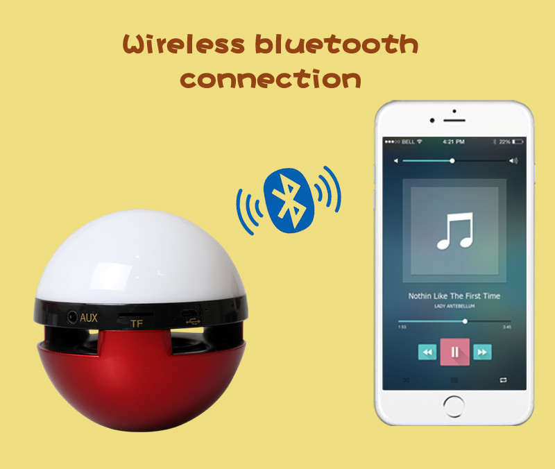 Wireless mini portable bluetooth speaker