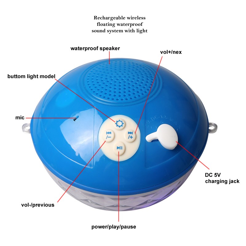 führte leichte schönheit musik Mini bluetooth-lautsprecher