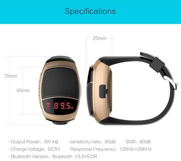 bluetooth sport watch speaker