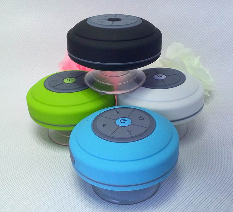 mini waterproof bluetooth led speaker with fm radio