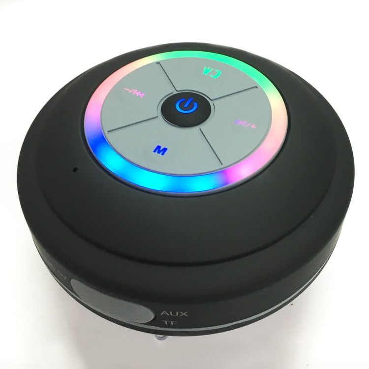 mini waterproof bluetooth led speaker with fm radio