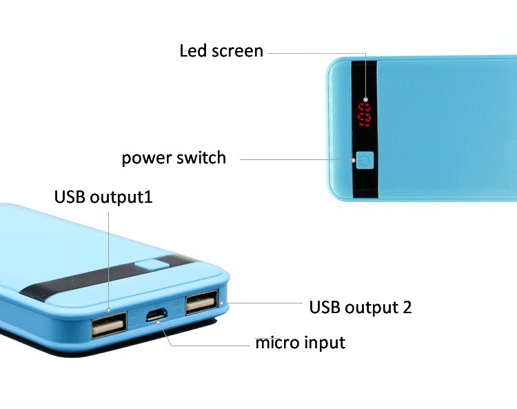 rechargeable power bank 10000mah