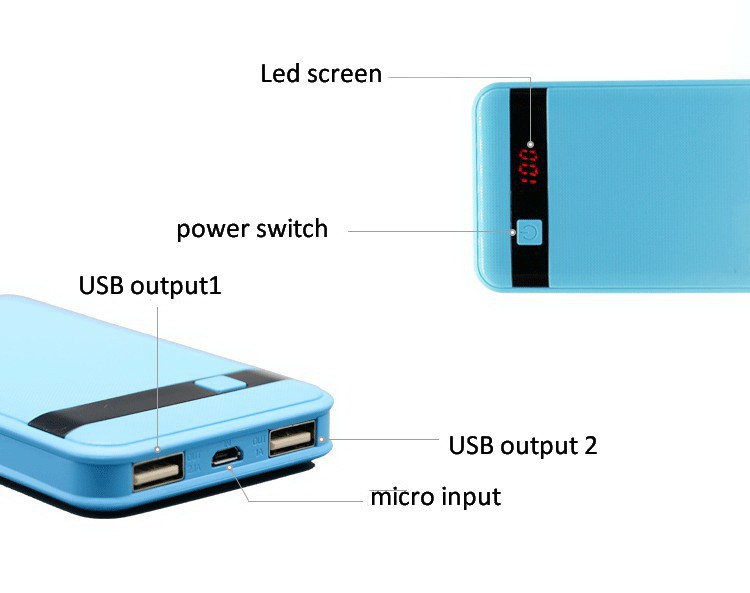 الطاقة القابلة لإعادة الشحن البنك 10000mah