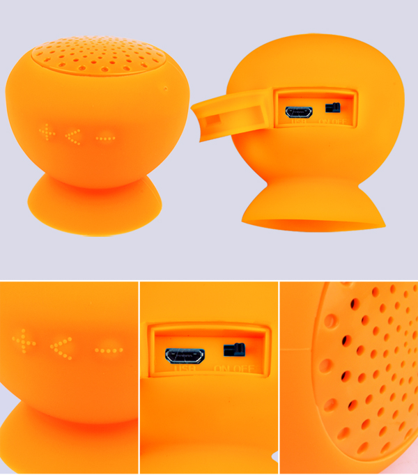 mini waterproof suction cup bluetooth speaker