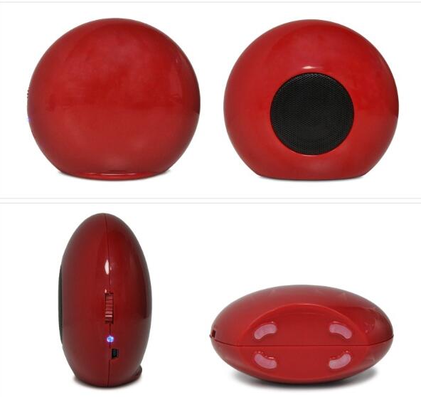 led light red bluetooth speaker 