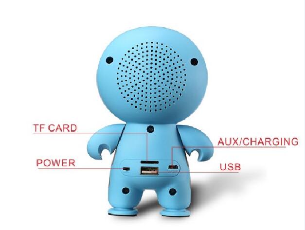  degli altoparlanti bluetooth impermeabile in silicone cartoon 