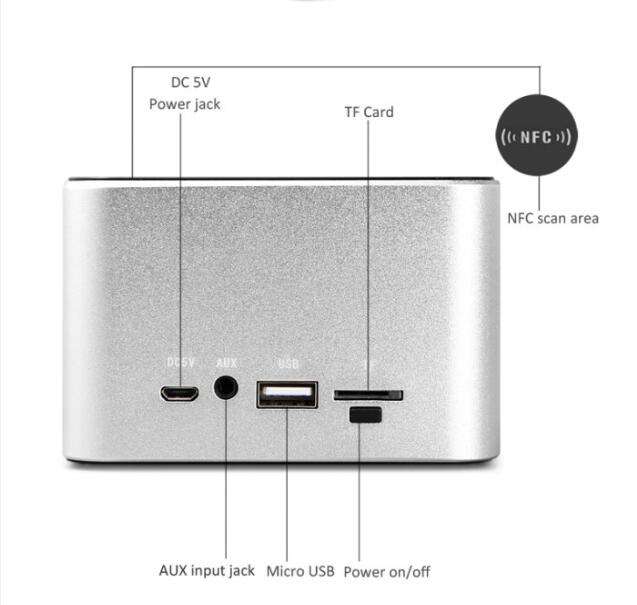 difuzorul portabil bluetooth subţire