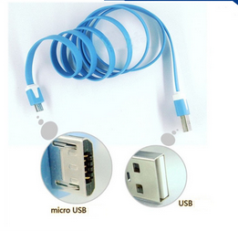 farverige type mirco usb dato kabel