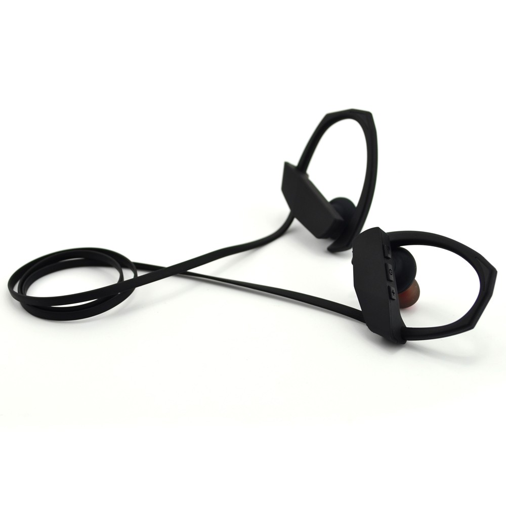 headphone nirkabel stereo dengan kait telinga karet