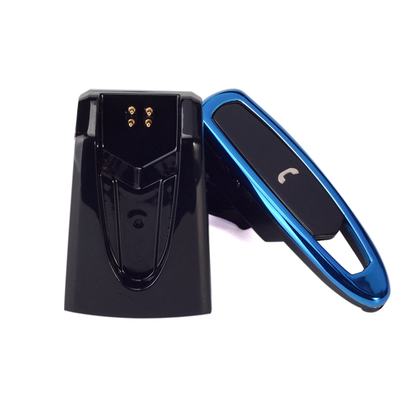 bluetooth headset fekete, a töltés dock