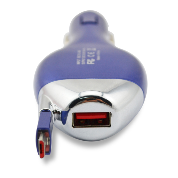car charger with retractable micro usb cable