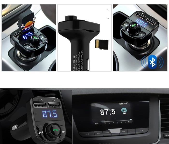 Автомобільний зарядний пристрій USB Bluetooth