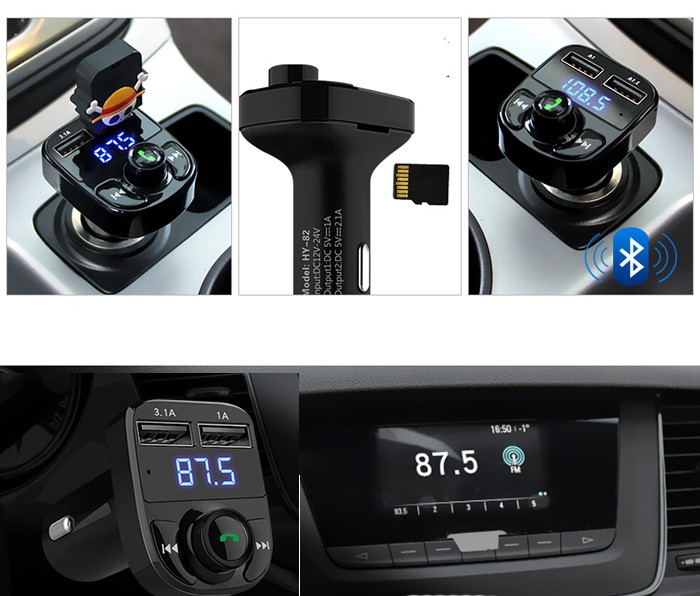 USB Bluetooth pengisi baterai di mobil