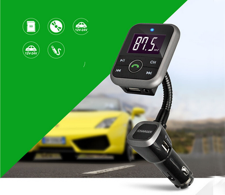 kit vivavoce per auto bluetooth con trasmettitore fm