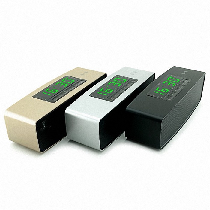 NFC Bluetooth Speaker con orologio in tempo