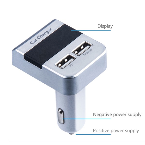5V 3.1A Dual USB car battery charger