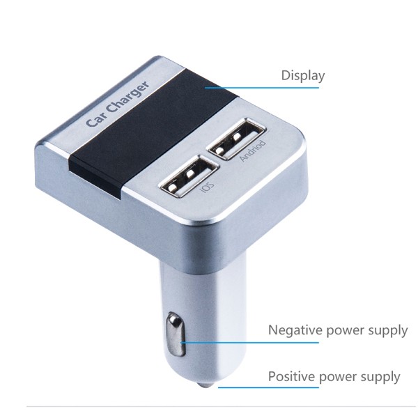 5V 3.1A Dual USB charger baterai mobil 