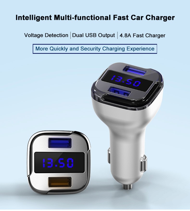 car charger with dual usb port