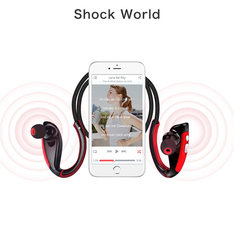 Sports bluetooth earphones for smartphone