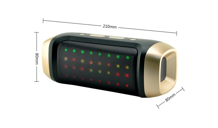 LED cahaya bluetooth speaker