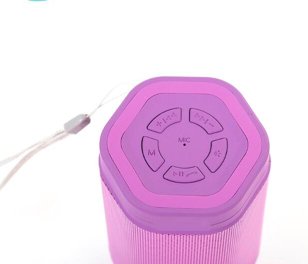 LED Dazzle Warna Lampu Mini Bluetooth Speaker Portabel