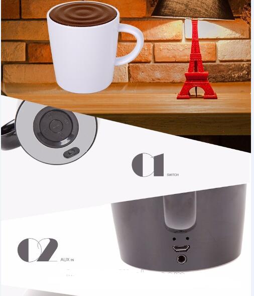 mini caffè tazza bluetooth mp3 player