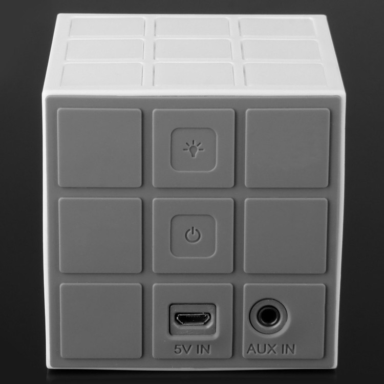 LED Flash Cahaya Mini Magic Cube Wireless Bluetooth Speaker