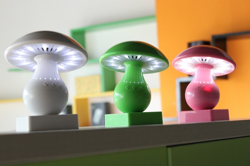 Champignon højttaler trådløse bluetooth LED Bordlampe