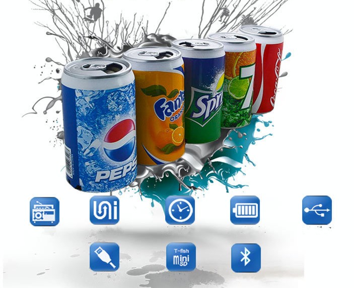 Mini USB coca-Cola Lata de Sardinha Falante