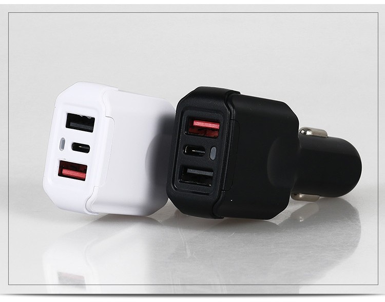 2USB Type-c quick travel car charger 